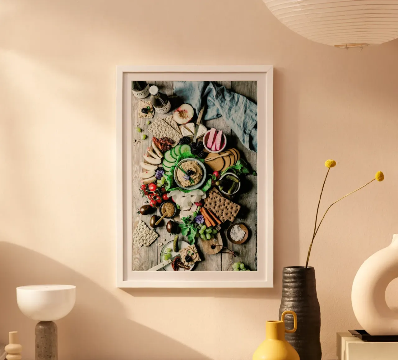 Vesperplatte poster con telaio in alluminio da Eat this