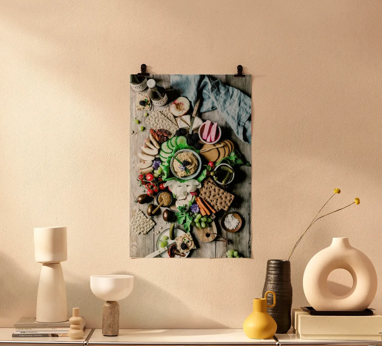 Vesperplatte poster con telaio in alluminio da Eat this