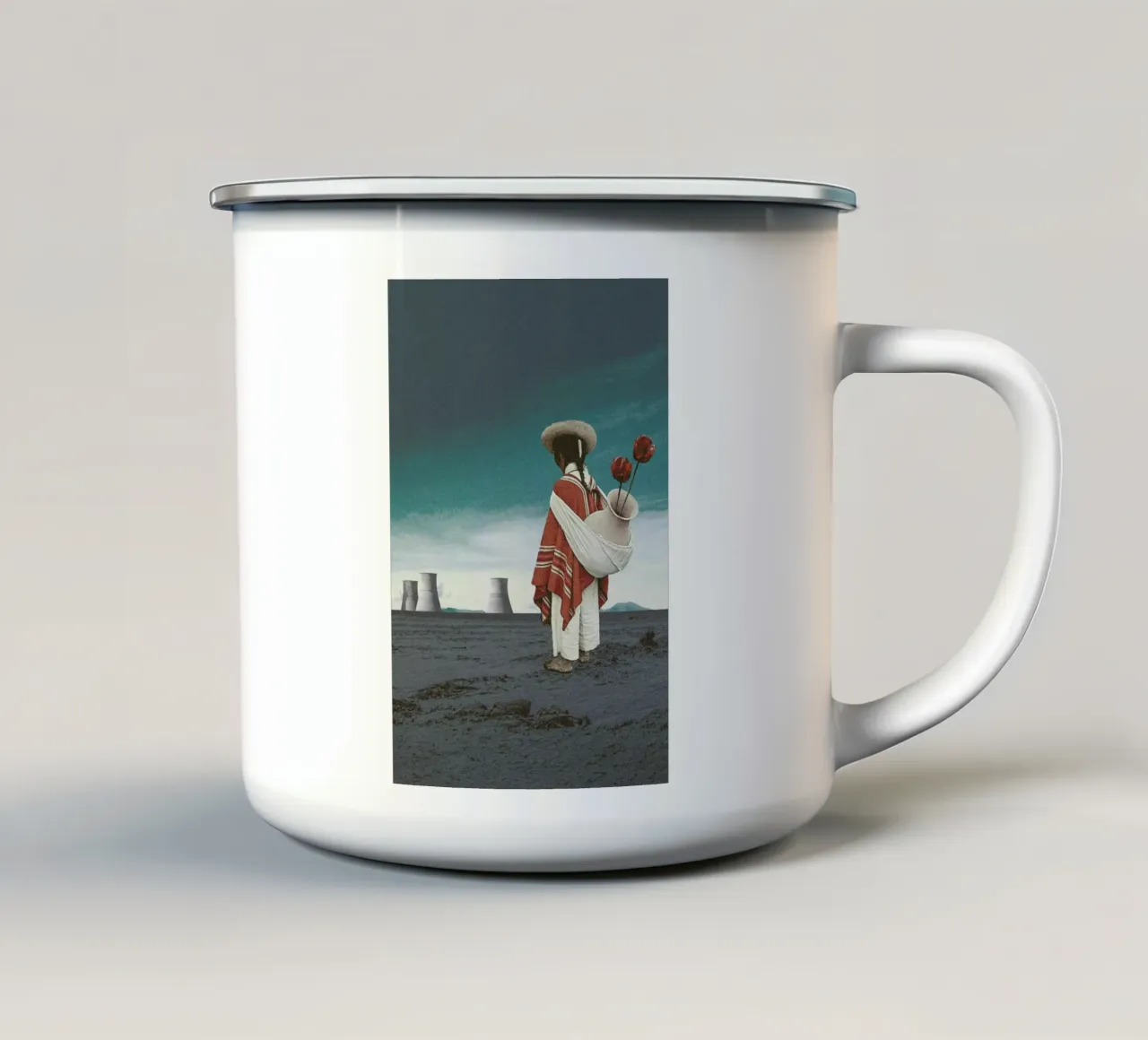 I've Come to Witness the Sinking of the Ship tazza in smalto da Maarten Léon
