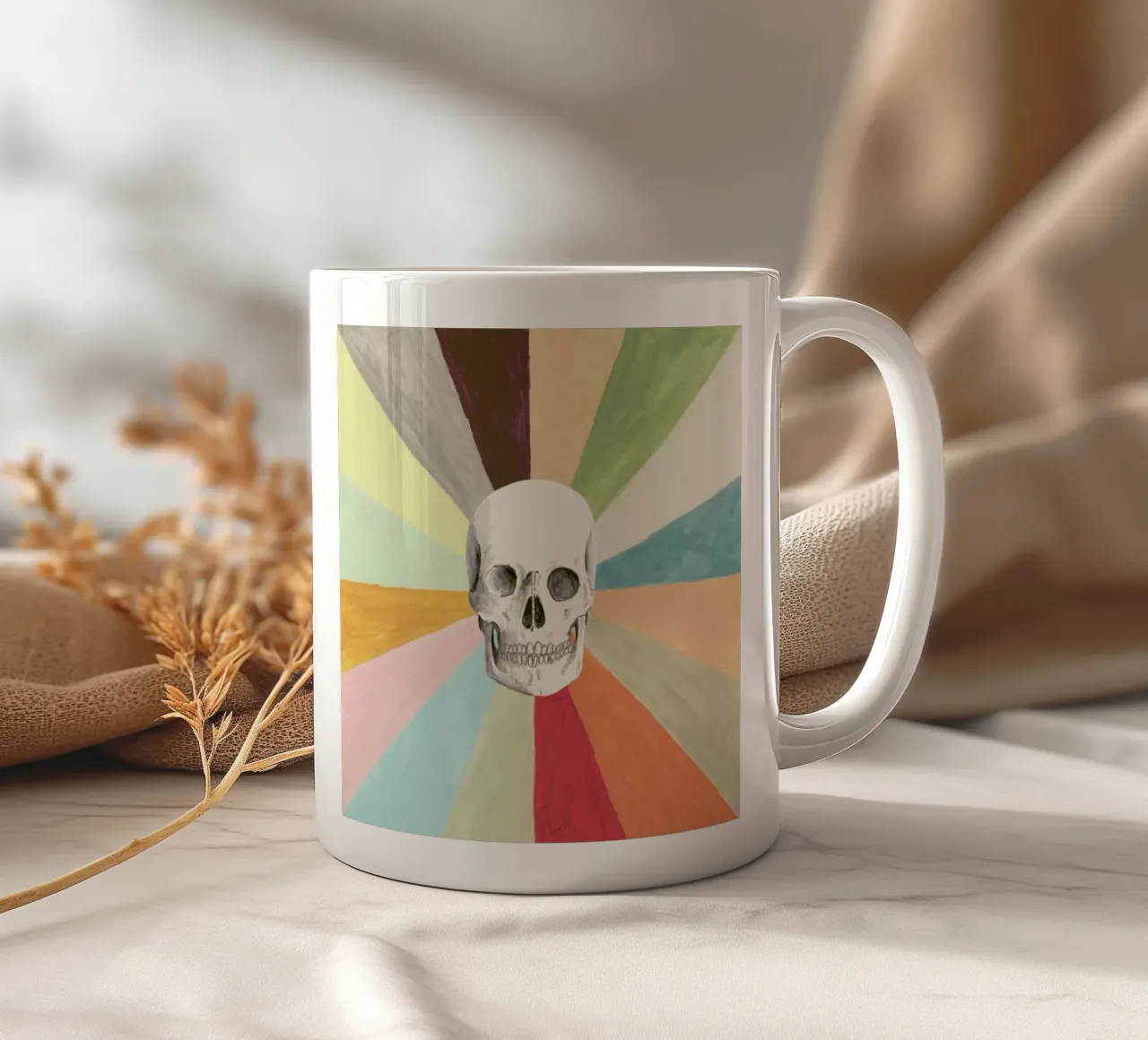Skull is Cool tazza in ceramica da Florent Bodart