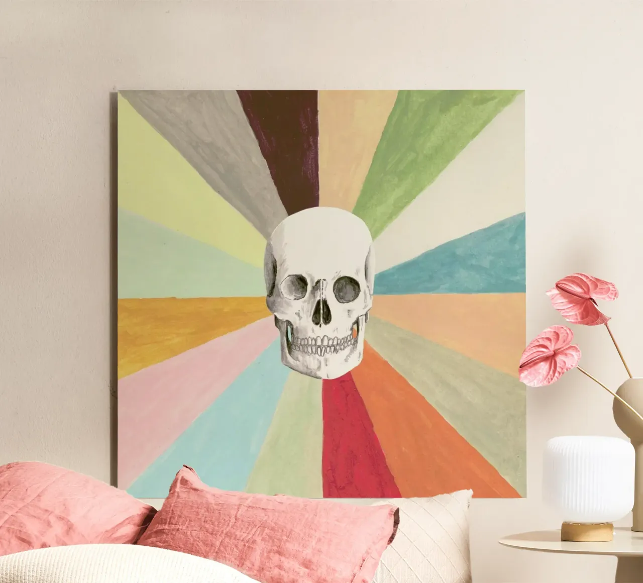 Skull is Cool alluminio dibond da Florent Bodart