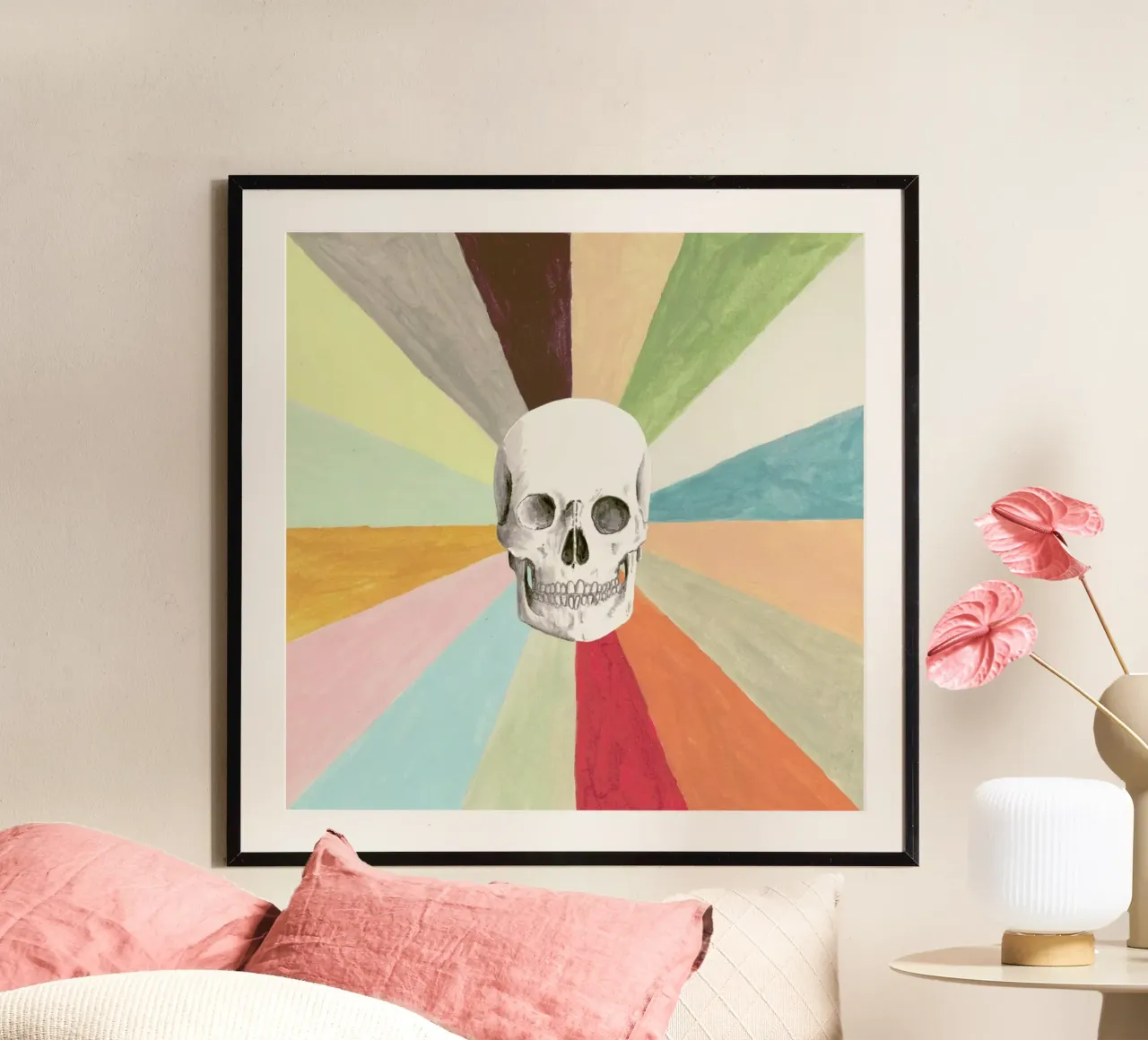Skull is Cool carta hahnemühle da Florent Bodart