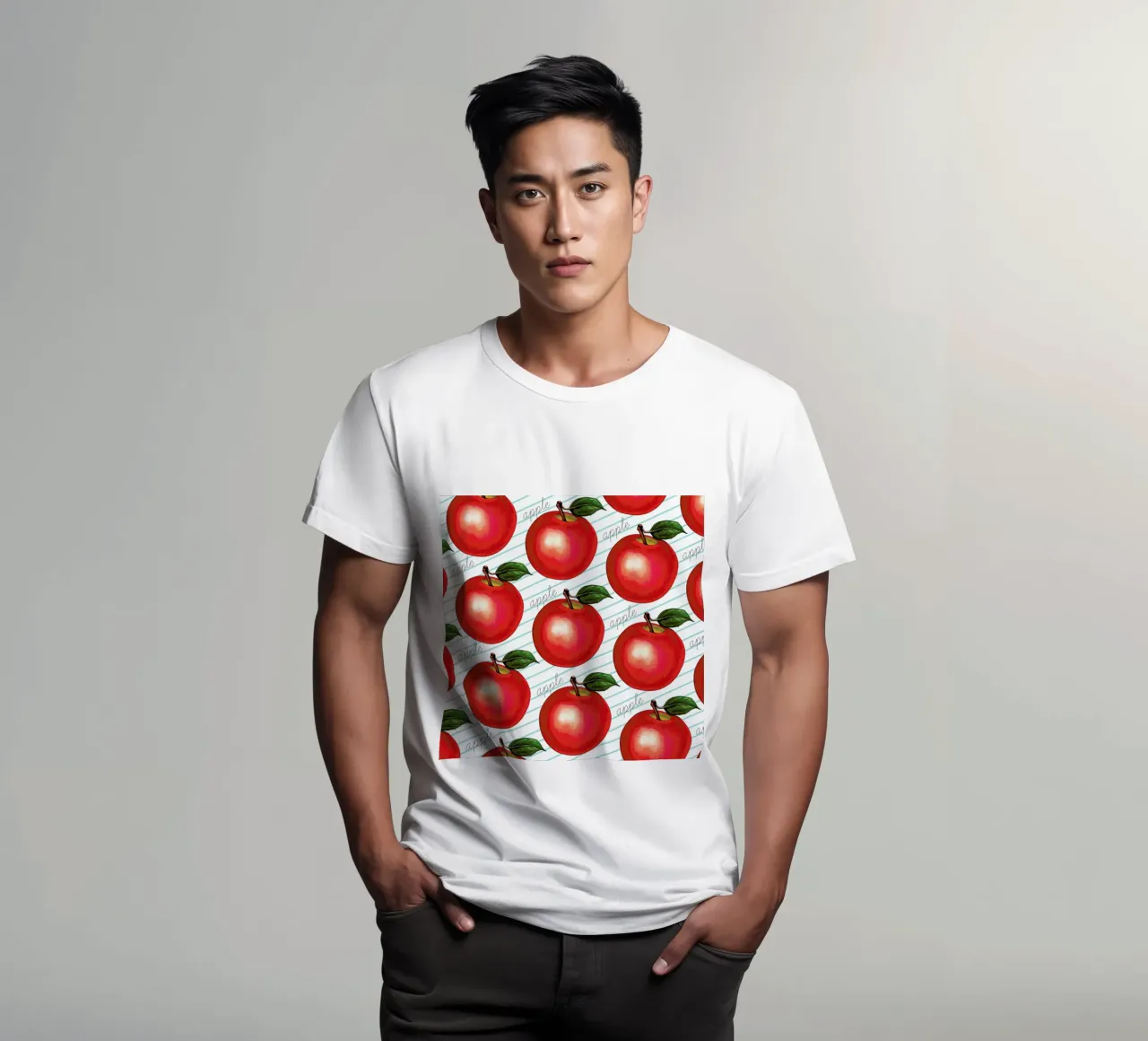 Lunch Patterns Apple Ruled t-shirt da Kelly Gilleran