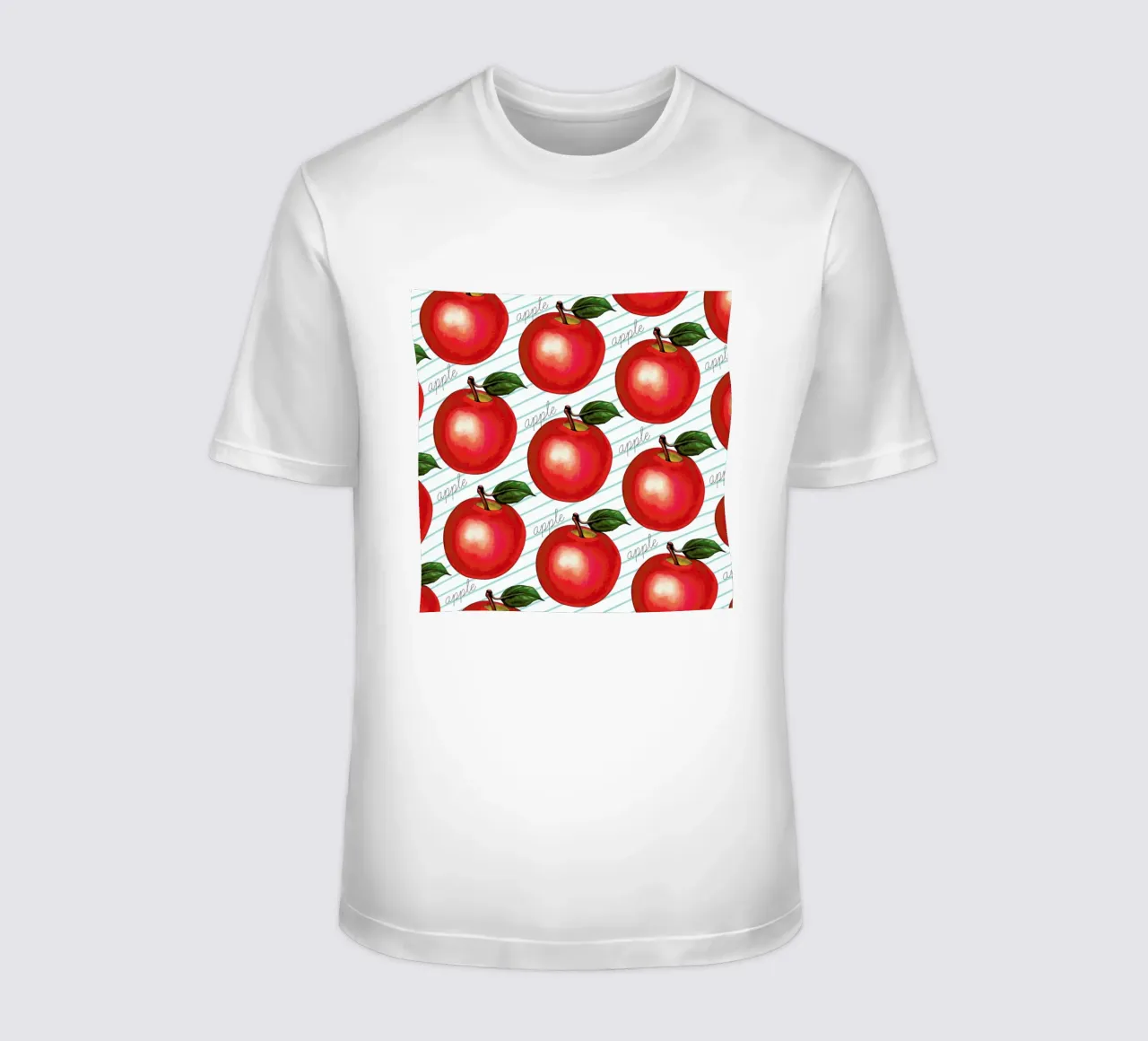 Lunch Patterns Apple Ruled t-shirt da Kelly Gilleran