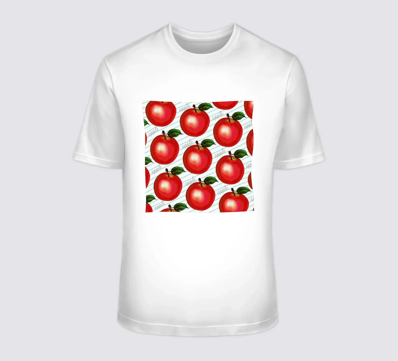 Lunch Patterns Apple Ruled T-Shirt von Kelly Gilleran
