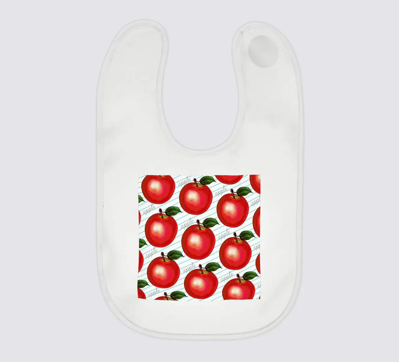 Lunch Patterns Apple Ruled bavaglino da Kelly Gilleran