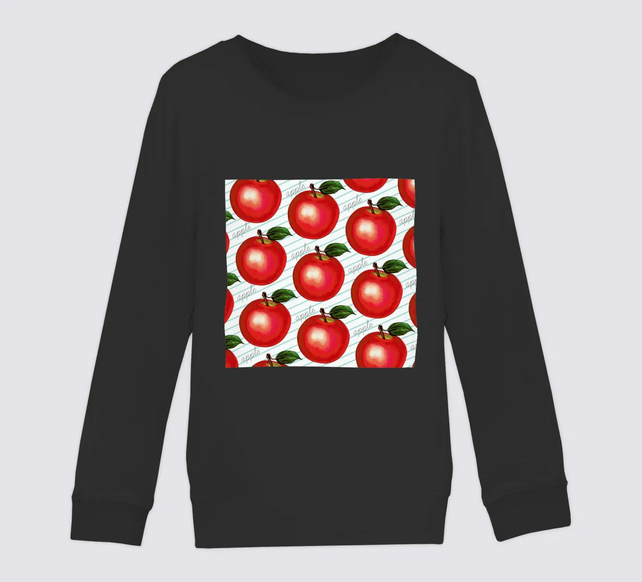 Lunch Patterns Apple Ruled felpa bambino da Kelly Gilleran