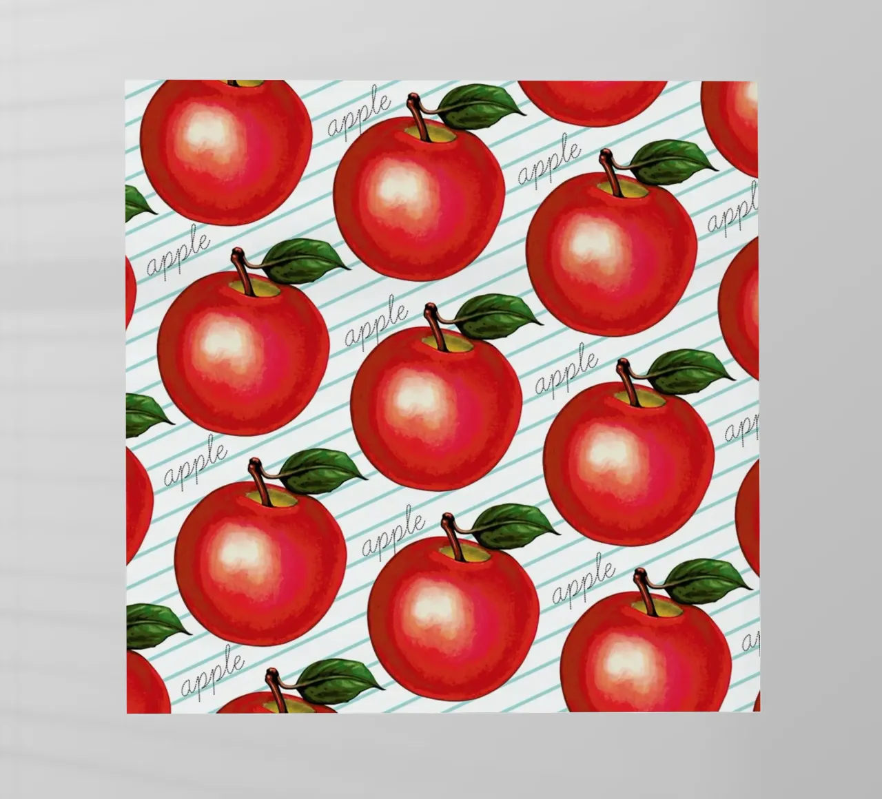 Lunch Patterns Apple Ruled pellicola backlit da Kelly Gilleran