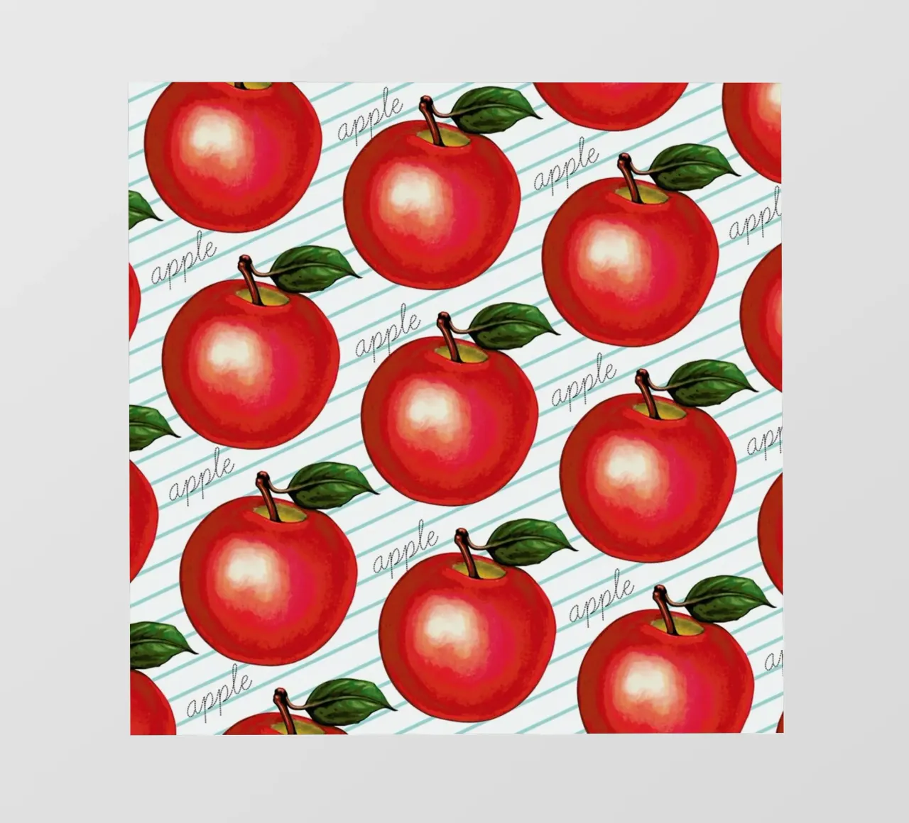 Lunch Patterns Apple Ruled backlit film by Kelly Gilleran