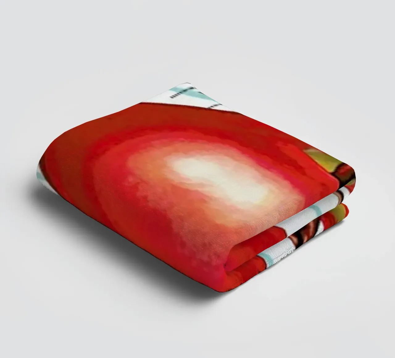 Lunch Patterns Apple Ruled asciugamano da bagno da Kelly Gilleran