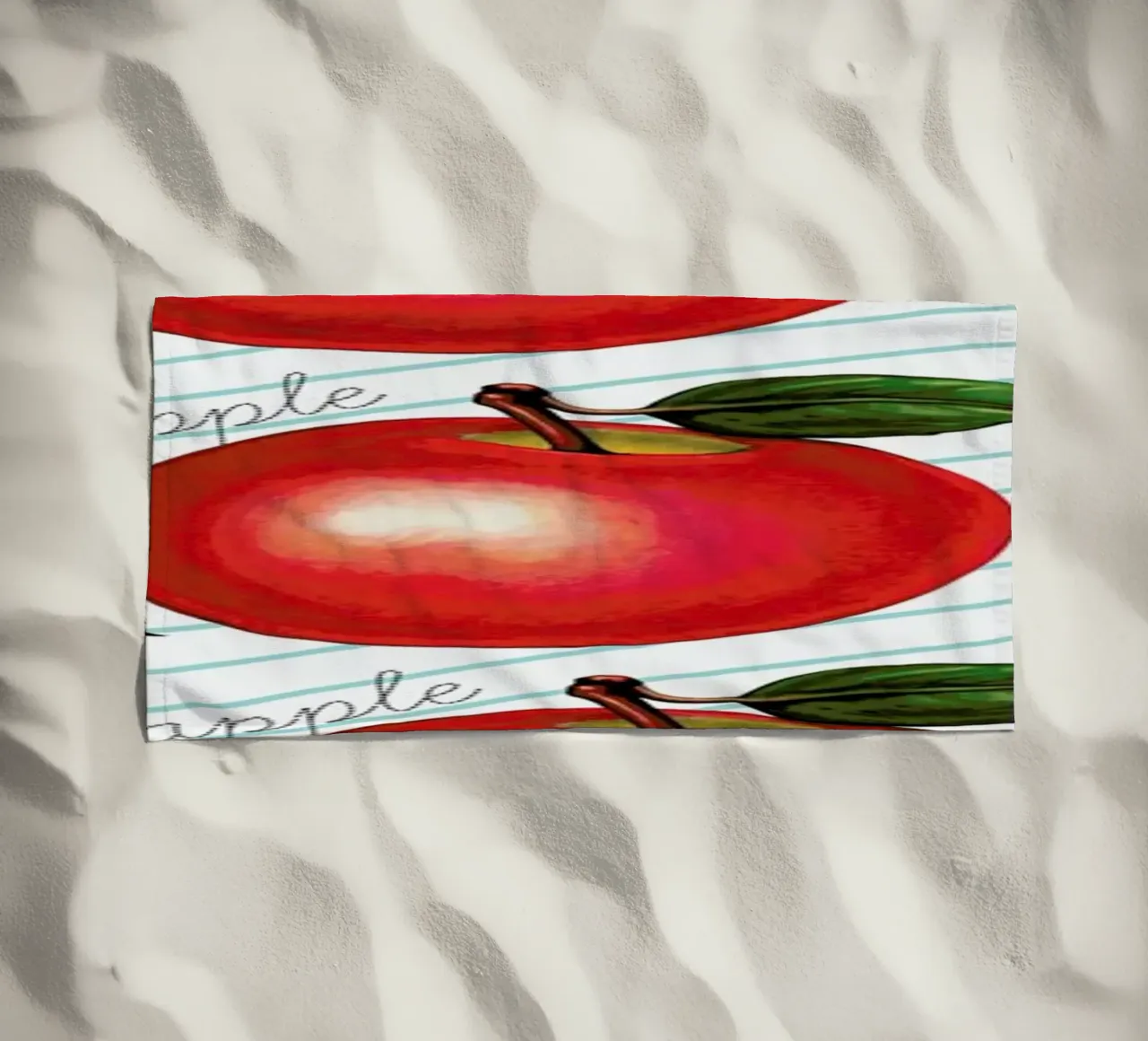 Lunch Patterns Apple Ruled telo mare da Kelly Gilleran