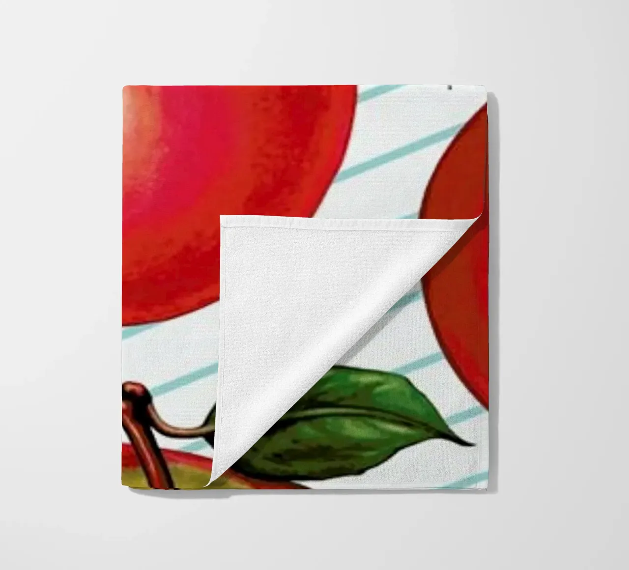 Lunch Patterns Apple Ruled Strandtuch von Kelly Gilleran