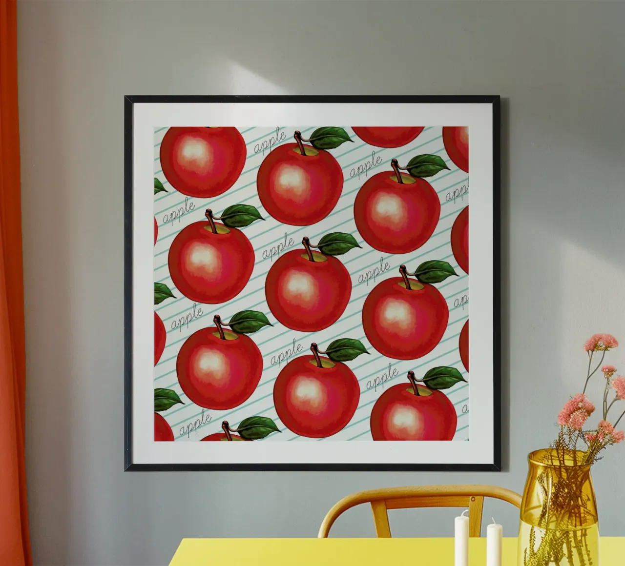 Lunch Patterns Apple Ruled carta hahnemühle da Kelly Gilleran