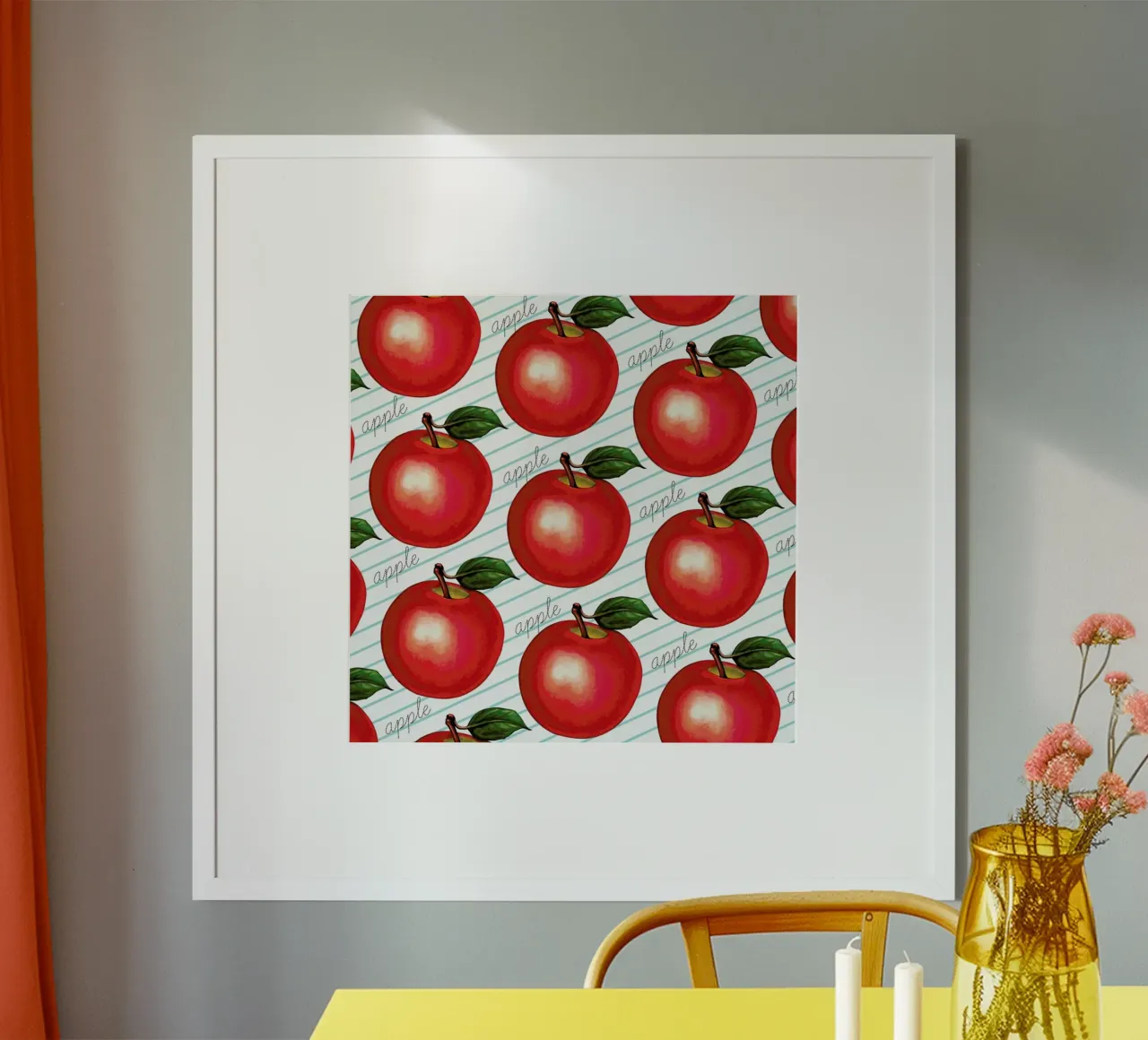 Lunch Patterns Apple Ruled carta hahnemühle da Kelly Gilleran