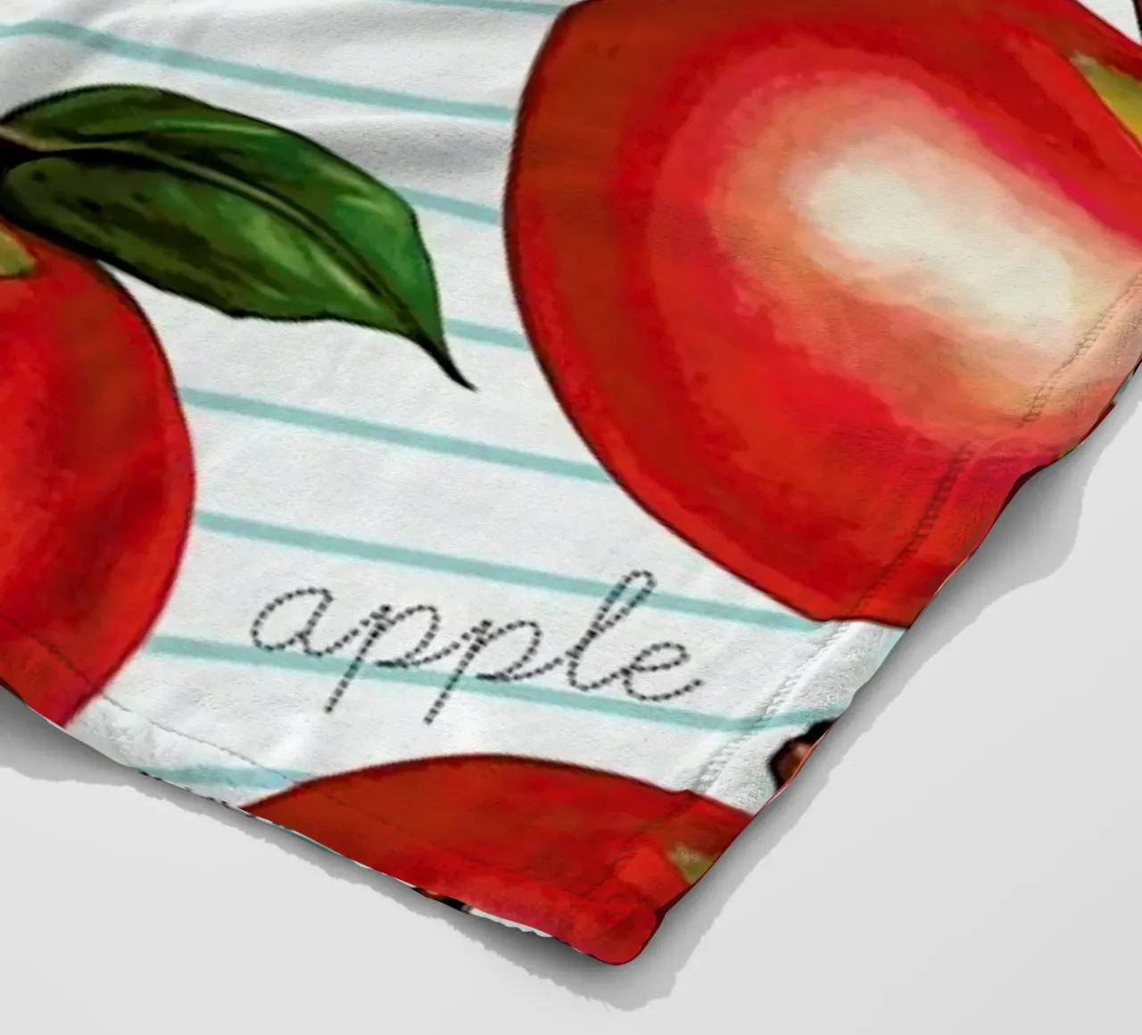 Lunch Patterns Apple Ruled coperta in pile da Kelly Gilleran