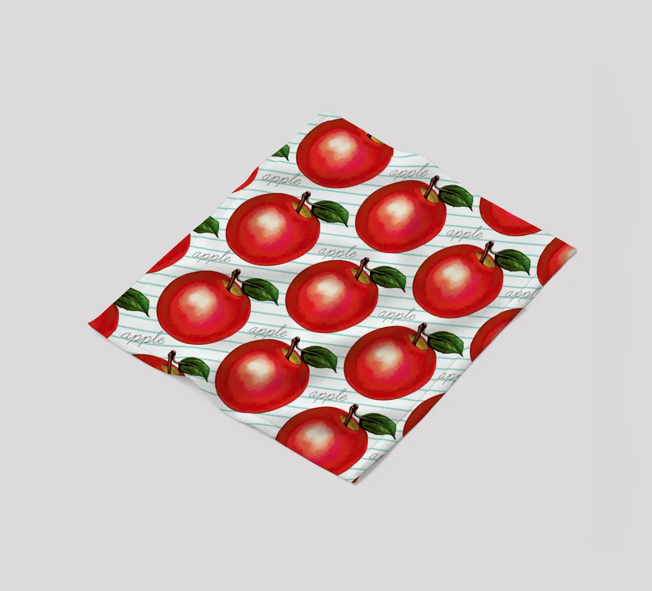 Lunch Patterns Apple Ruled coperta in pile da Kelly Gilleran