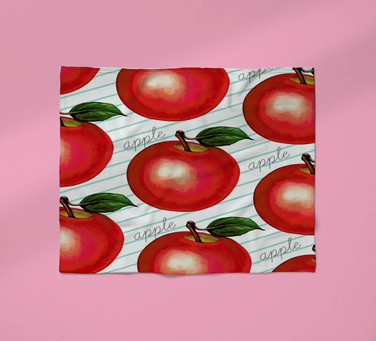 Lunch Patterns Apple Ruled coperta in pile da Kelly Gilleran