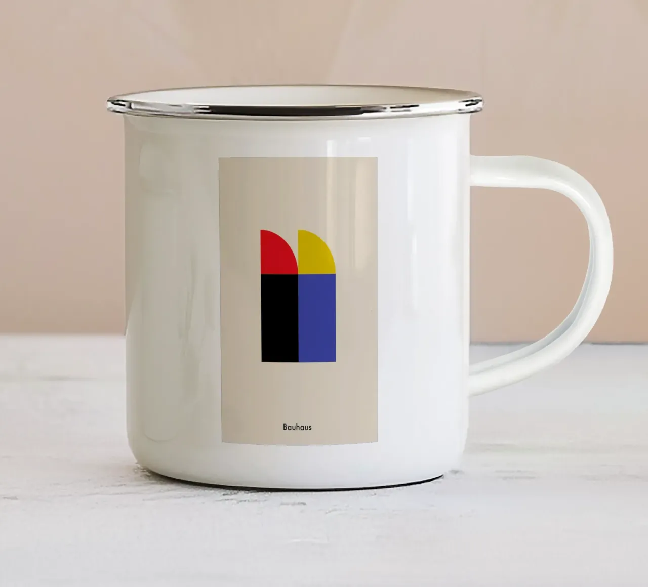 Bauhaus Archive, Berlin Icons taza de esmalte de Studio One