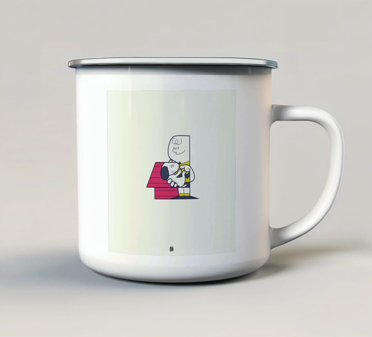 Home is where you are Emaille Tasse von Ale Giorgini