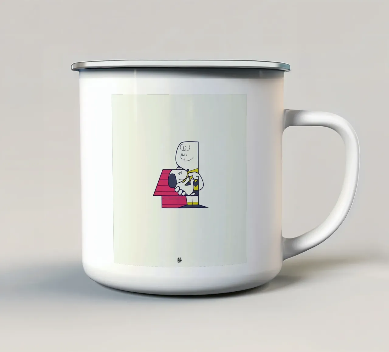 Home is where you are taza de esmalte de Ale Giorgini