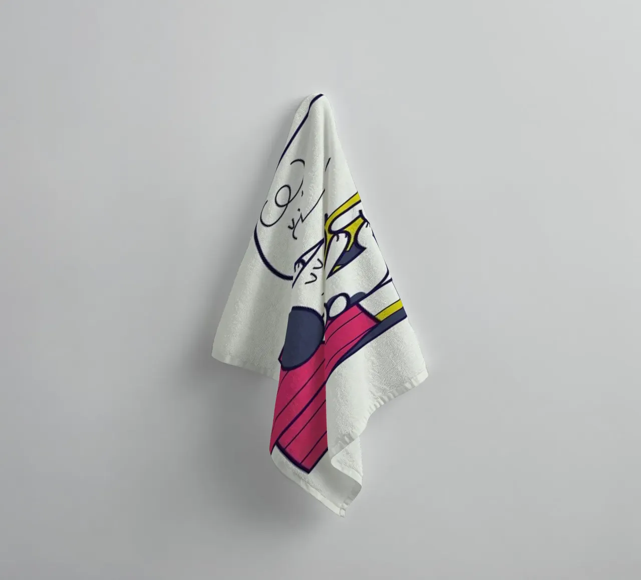 Home is where you are asciugamano da bagno da Ale Giorgini
