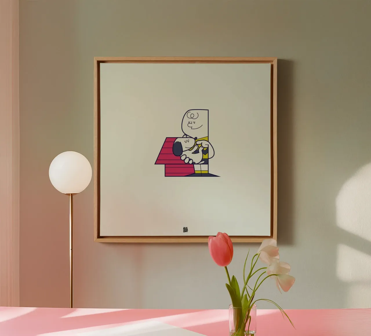 Home is where you are tela con Cornice a cassetta da Ale Giorgini