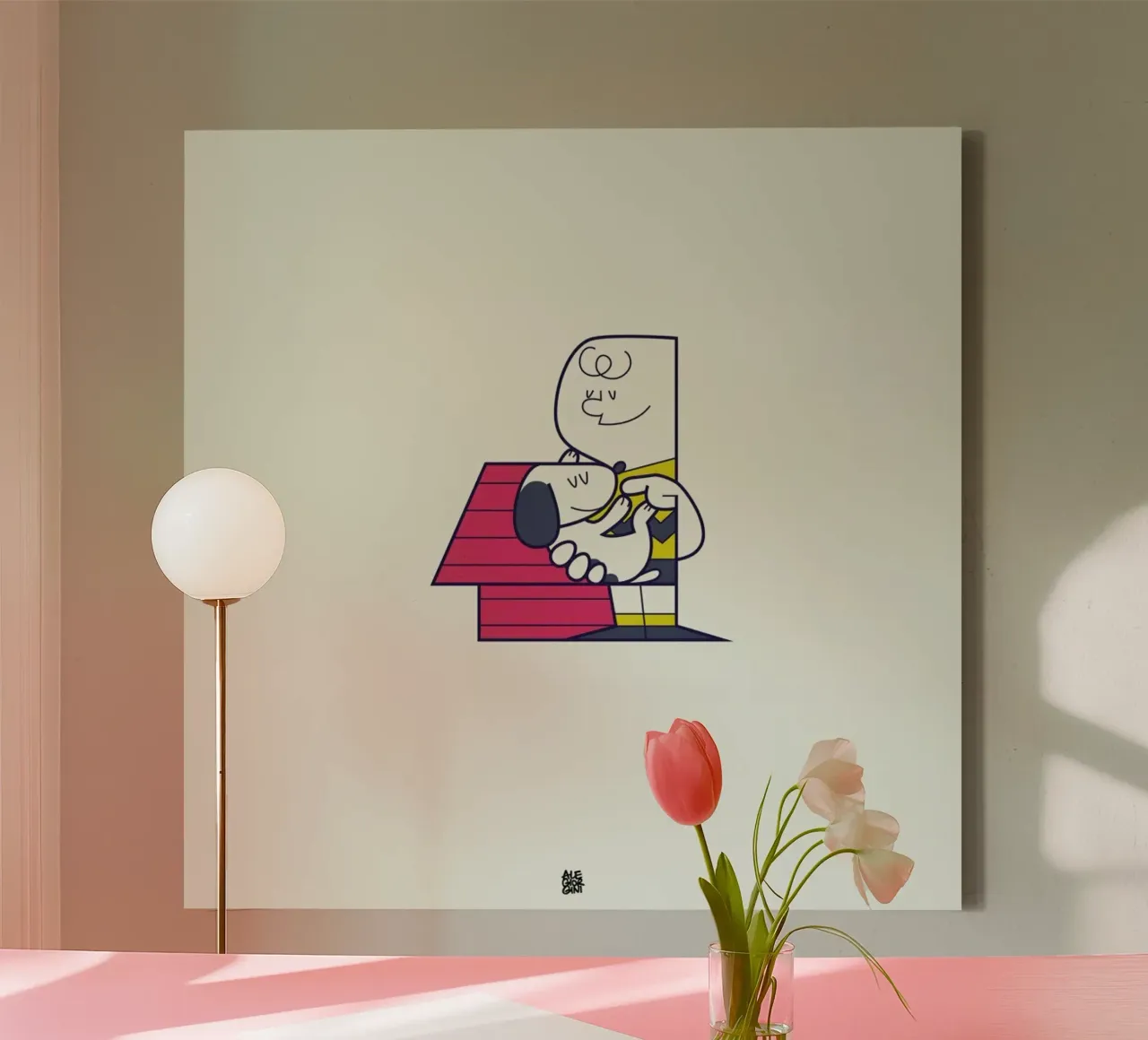 Home is where you are tela con Cornice a cassetta da Ale Giorgini