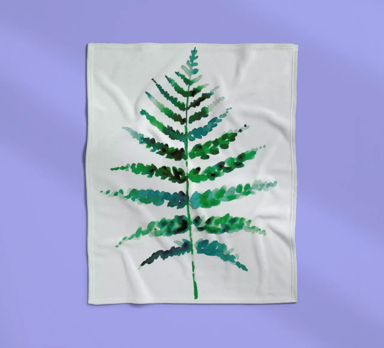 Farn fleecedeken van Farina Kuklinski