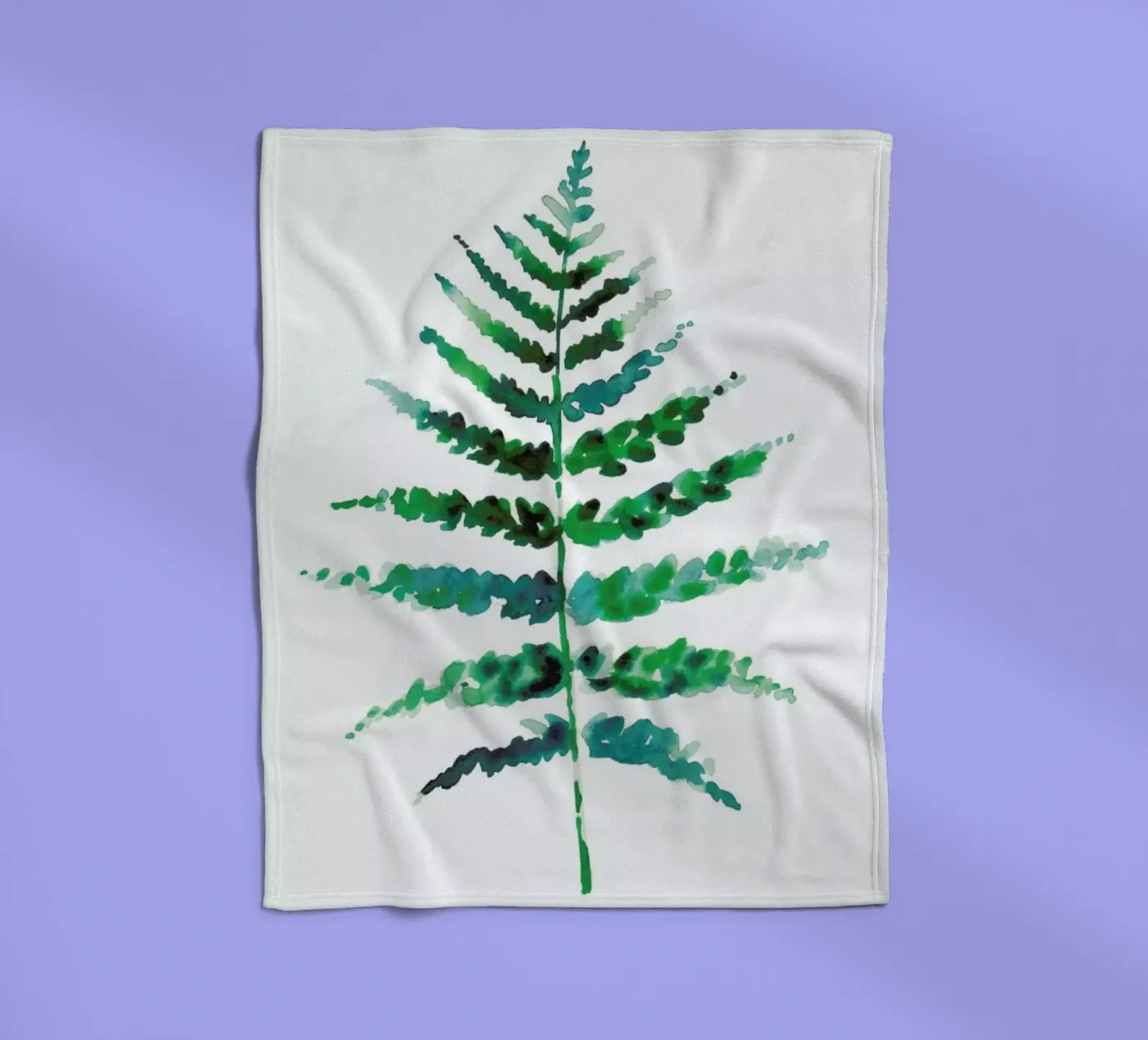 Farn fleecedeken van Farina Kuklinski