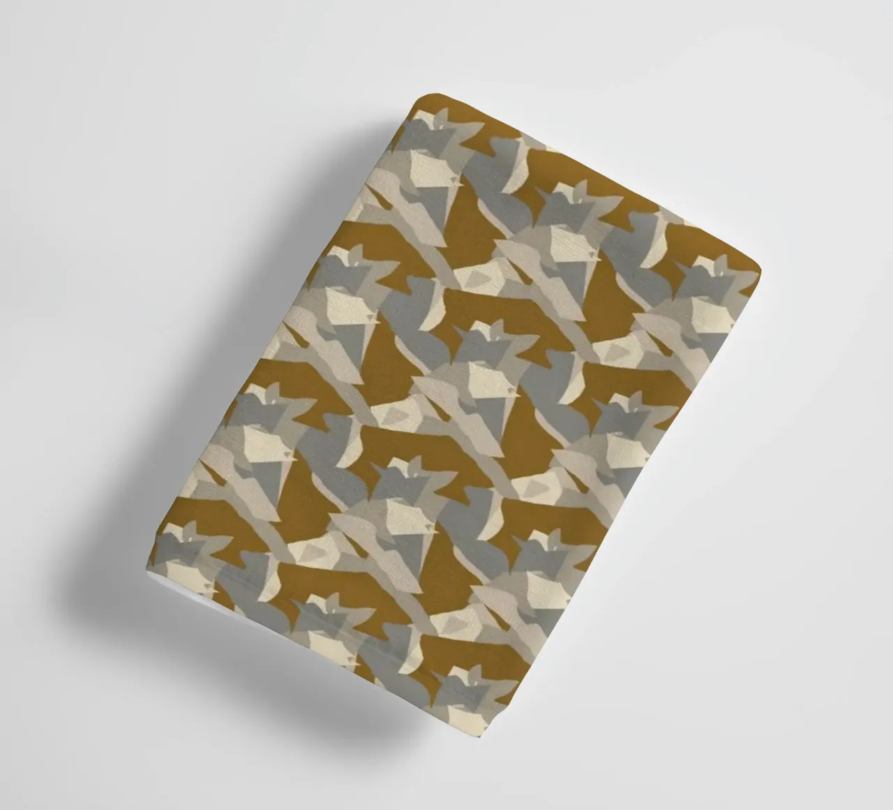 Brown copper abstract pattern towel by Little Dean
