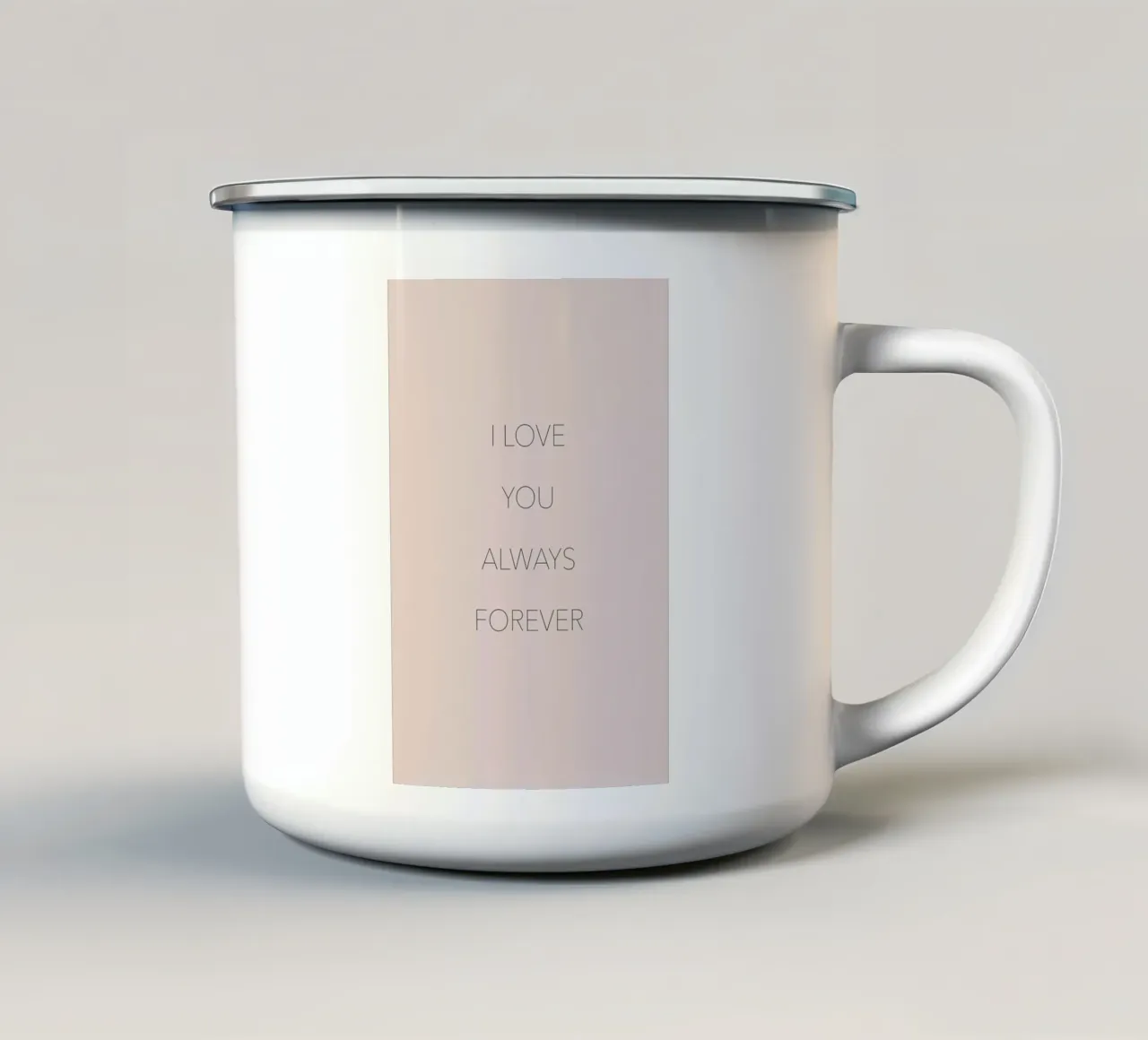 I Love You Always Forever tazza in smalto da Studio One