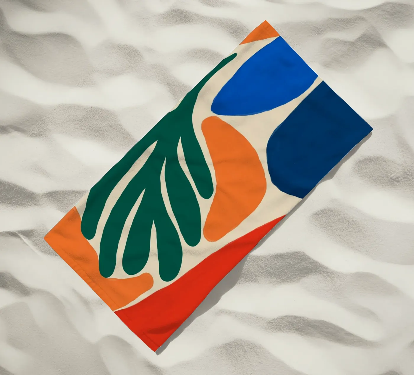 Zeewier en kiezels strandhanddoek van Little Dean