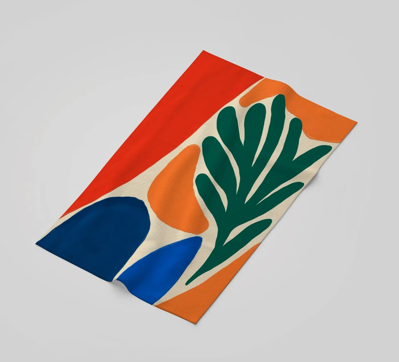 Zeewier en kiezels strandhanddoek van Little Dean