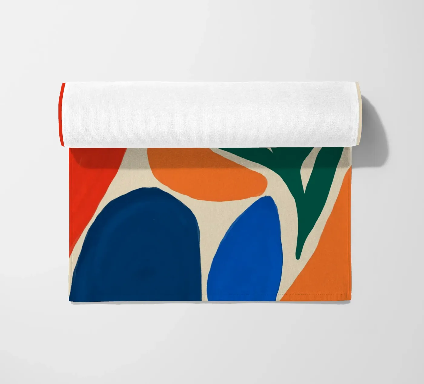 Zeewier en kiezels strandhanddoek van Little Dean