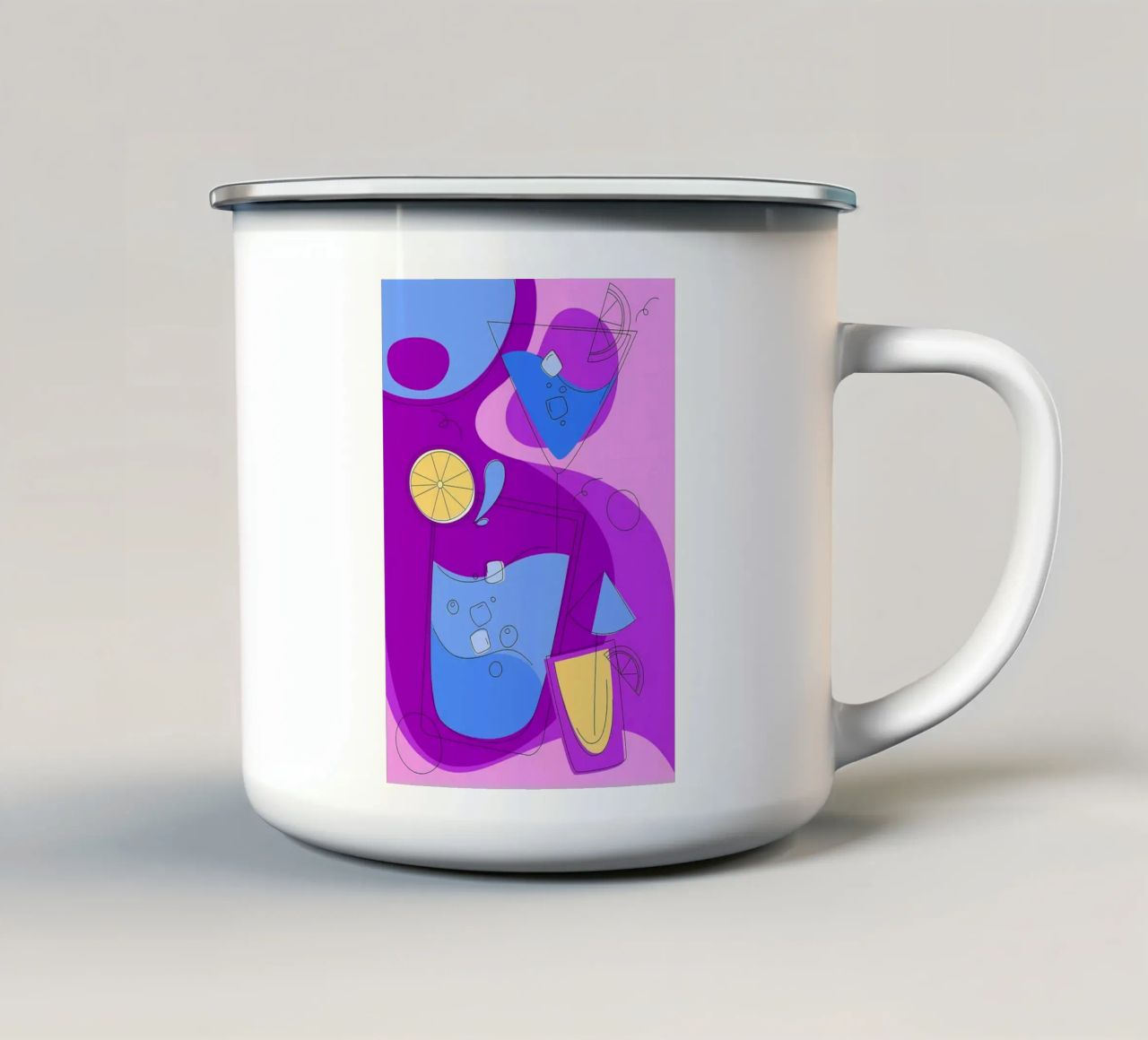 Cocktail per feste tazza in smalto da Desiyatnikov
