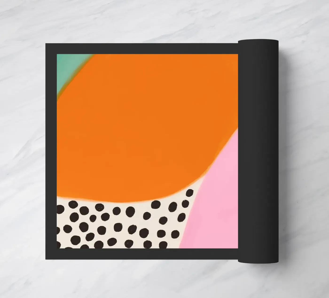 Sunny dot pattern Fußmatte von Carinaprint