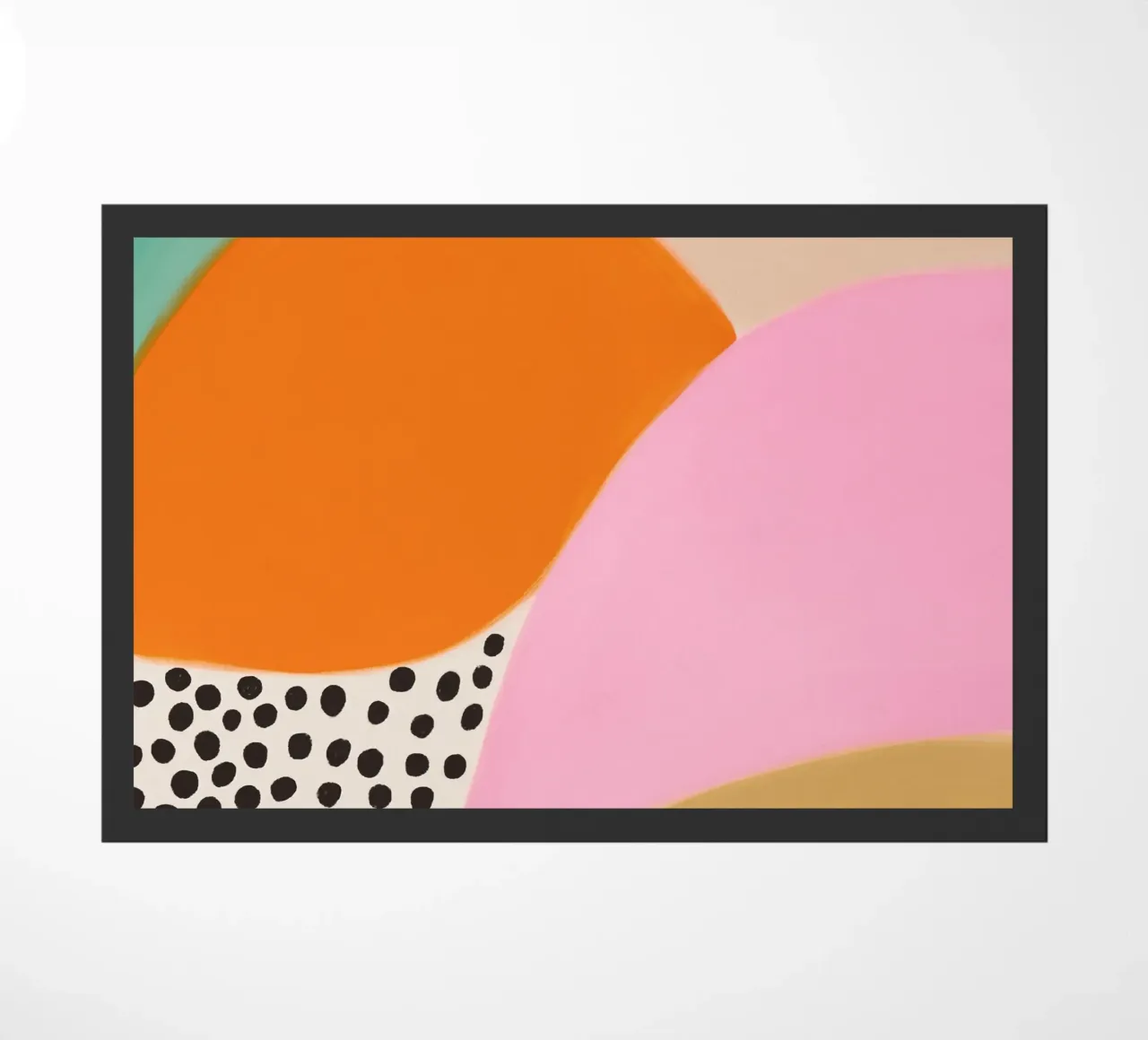 Sunny dot pattern doormat by Carinaprint