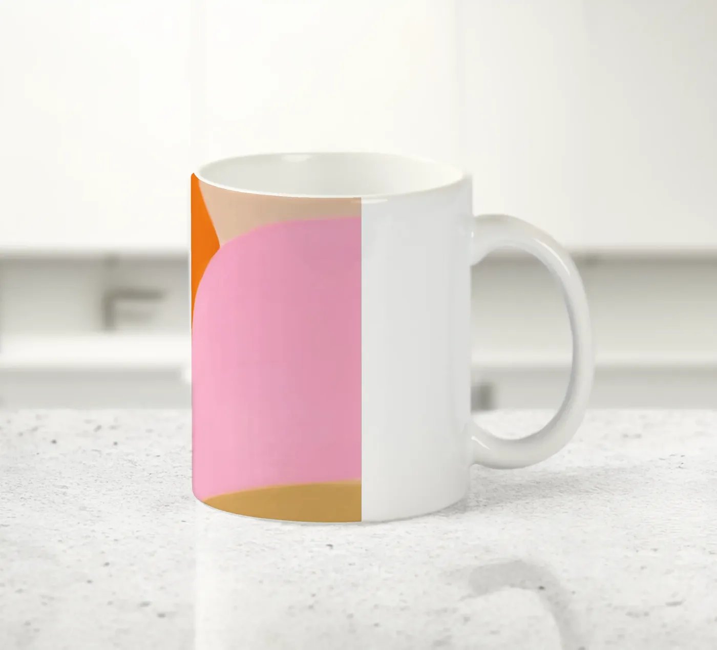 Sunny dot pattern ceramic mug by Carinaprint