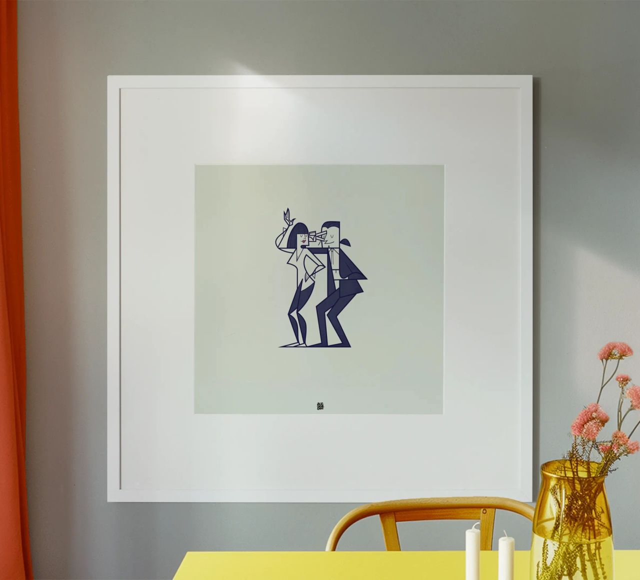 Just shut the fuck up and love me poster by Ale Giorgini