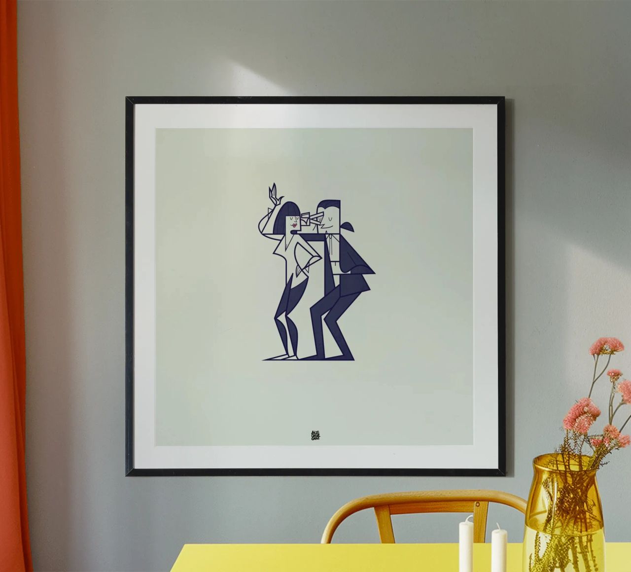 Just shut the fuck up and love me poster by Ale Giorgini