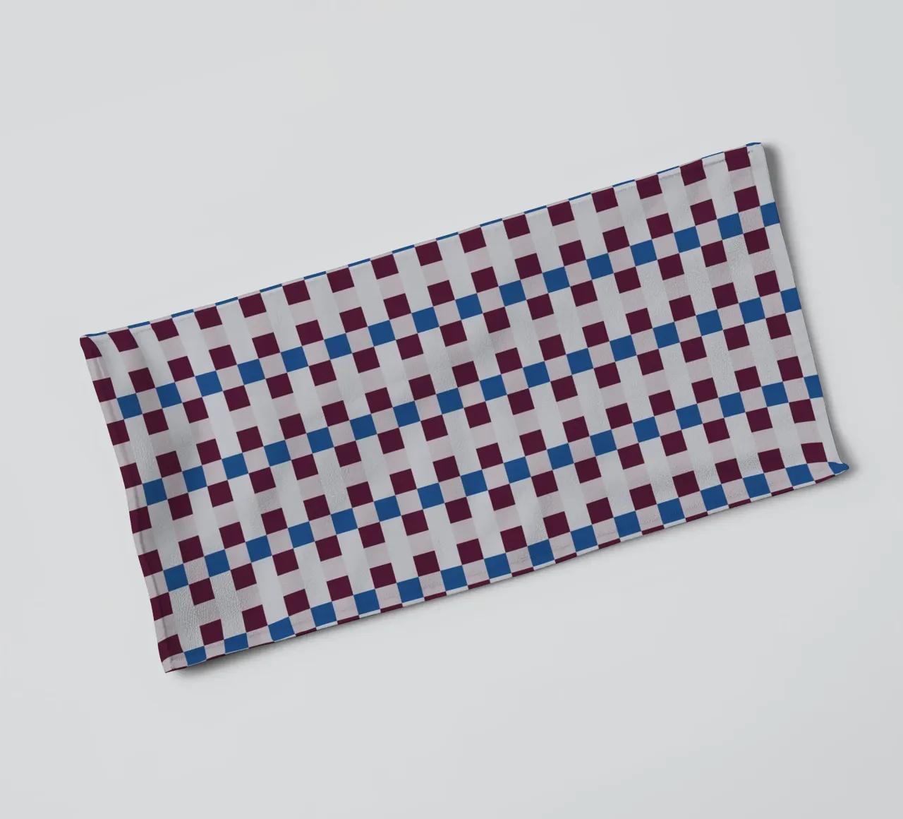 Gingham checker seamless pattern towel by Little Dean