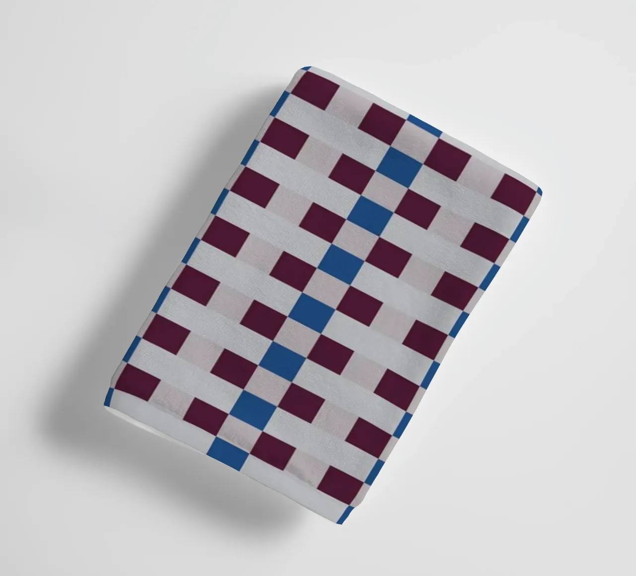 Gingham checker seamless pattern towel by Little Dean