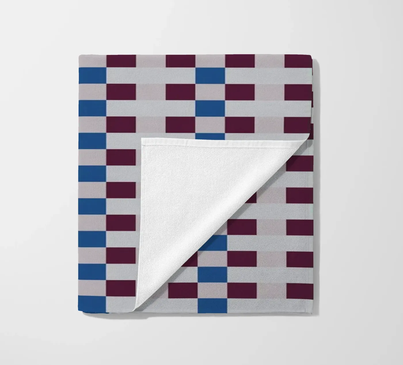 Gingham checker seamless pattern strandhanddoek van Little Dean
