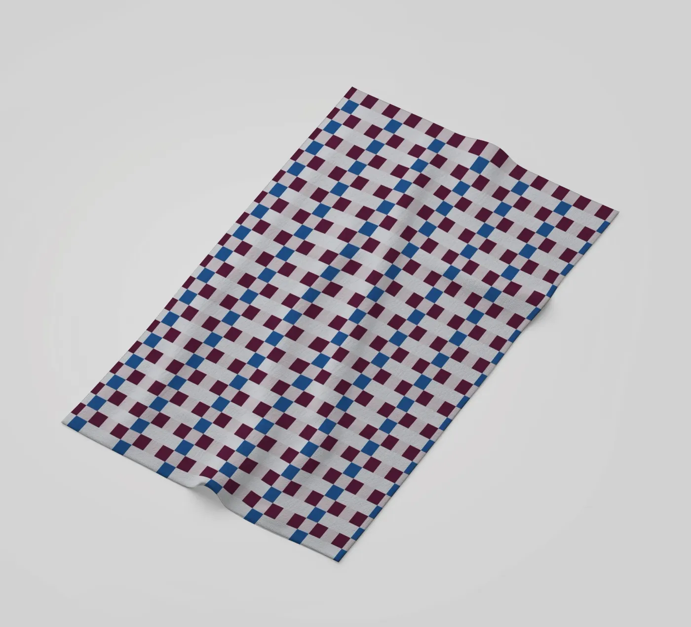 Gingham checker seamless pattern strandhanddoek van Little Dean