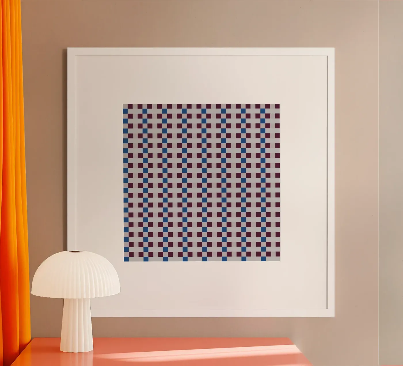 Motif vichy sans couture poster de Little Dean