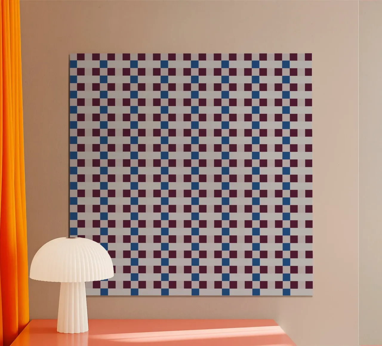 Gingham checker seamless pattern hahnemühle by Little Dean