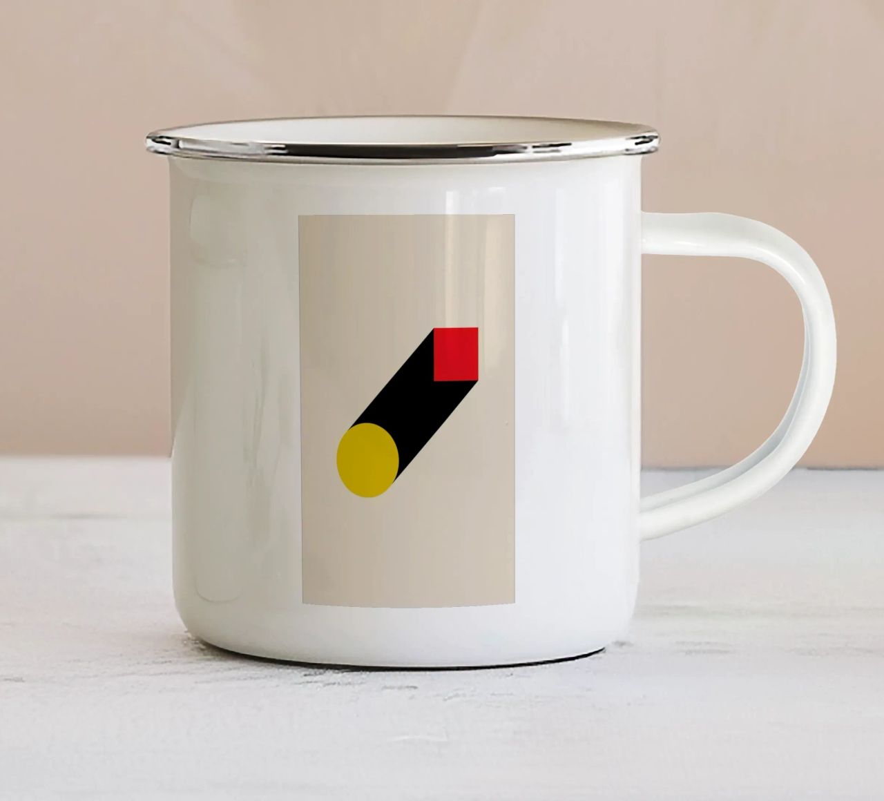 Geometric Illusion tazza in smalto da Studio One