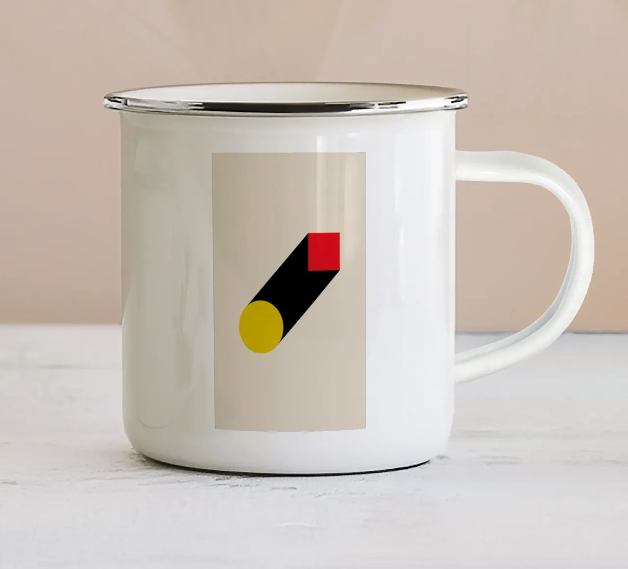 Geometric Illusion tazza in smalto da Studio One