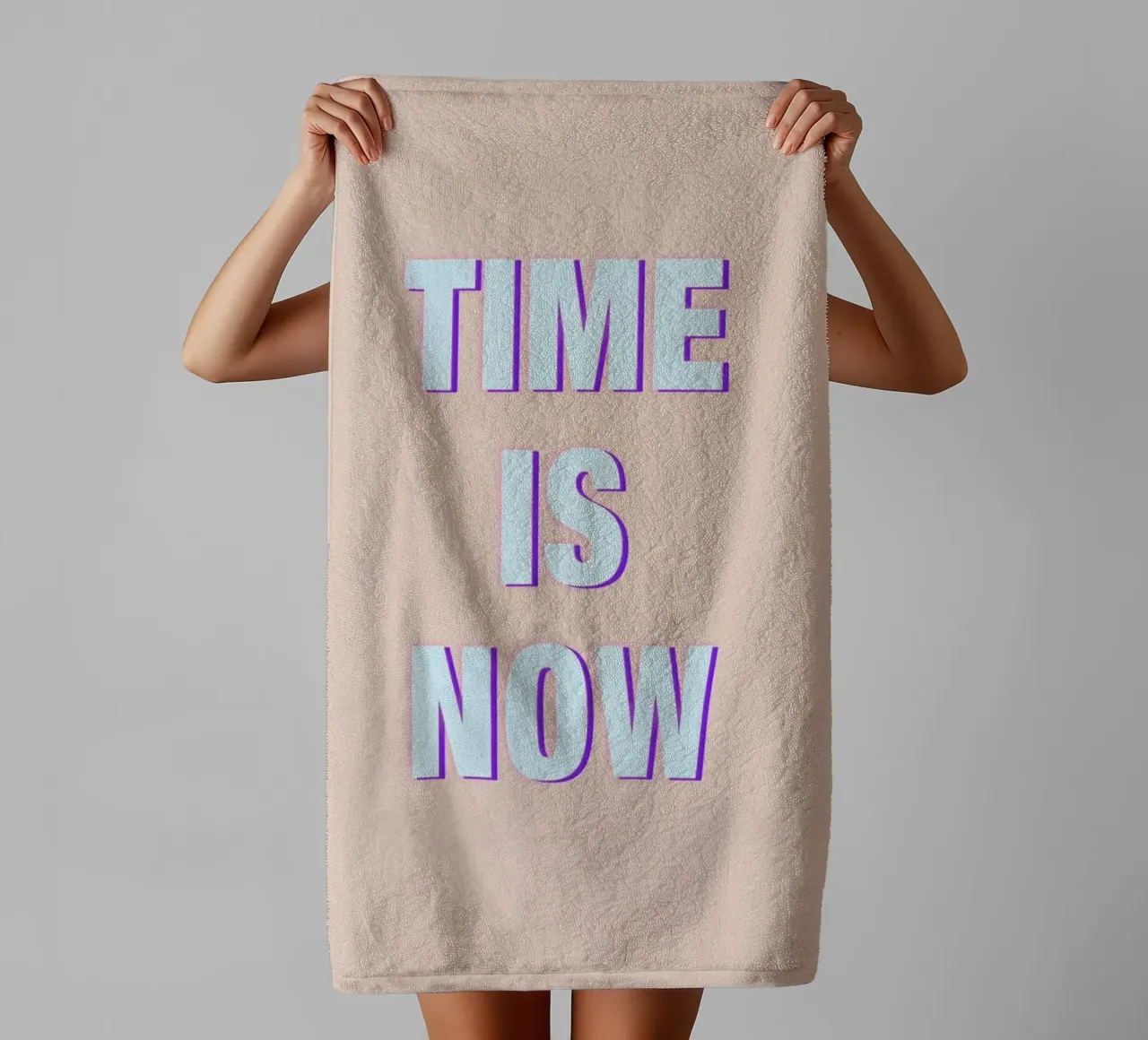 Time Is Now asciugamano da bagno da Vasare Nar