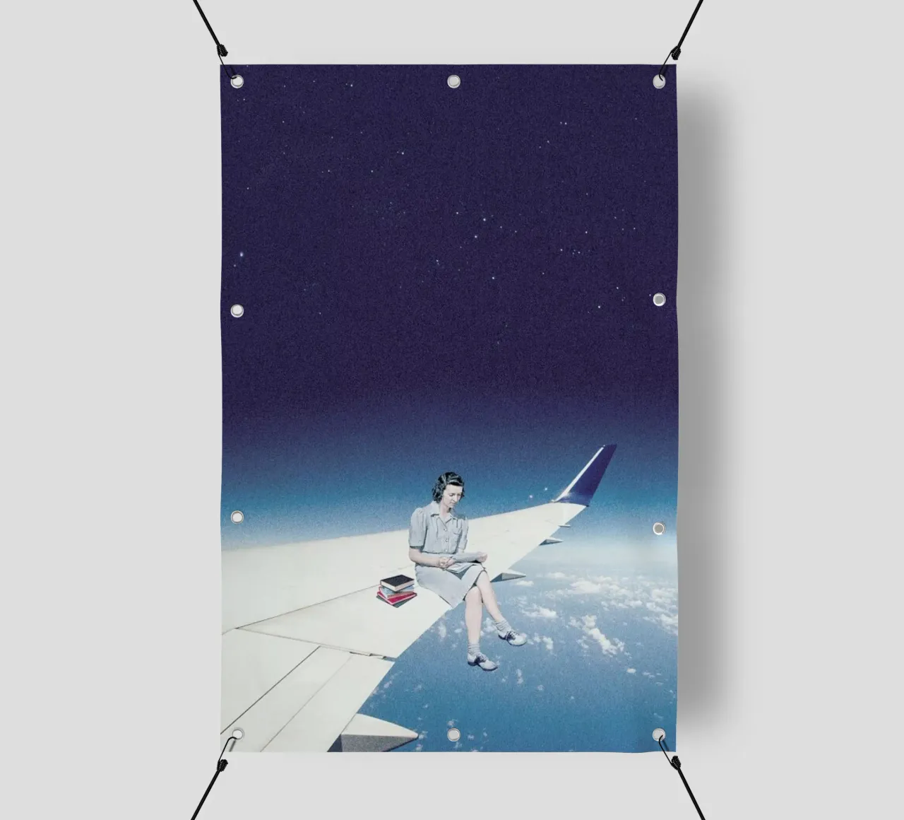 Mentally Somewhere Else telo in pvc da Maarten Léon